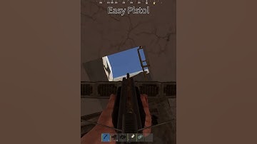 Easy upgrade to the semi auto pistol, I got the crossy nail gun right before this clip #rust Vanilla