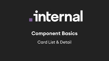 Component Basics: Card List & Detail