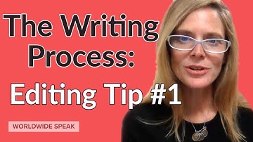 The Writing Process | Editing Tip #1| Write Better in English