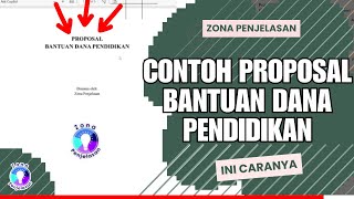 Contoh Proposal Bantuan Dana Pendidikan Contoh Proposal Bantuan Dana Pendidikan