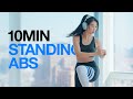 Standing abs workout  no jumping  music only