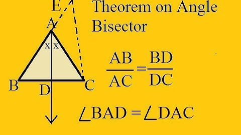 Angle bisector Theorem