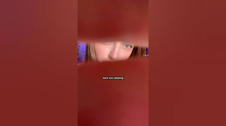 ASMR eye cleaning #asmr #asmrsounds #asmrrelax #asmrtingles #asmrsleep #relax #tingles #whispers
