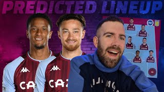 BRIGHTON V ASTON VILLA | PREDICTED LINEUP