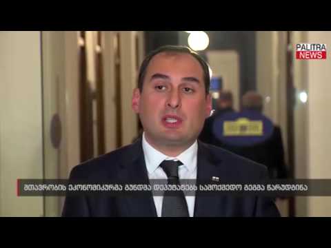 მთავრობის ეკონომიკურმა გუნდმა დეპუტატებს სამოქმედო გეგმა წარუდგინა
