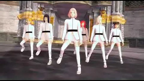 MMD Naruto girls dancing
