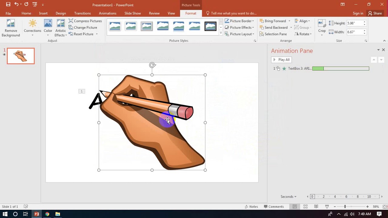  Cara  Membuat  Animasi  Power Point  Tulisan Tangan Dengan 