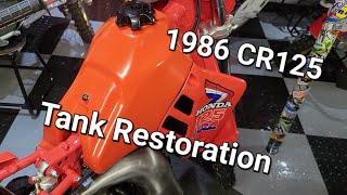 86 CR125 Tank Restoration