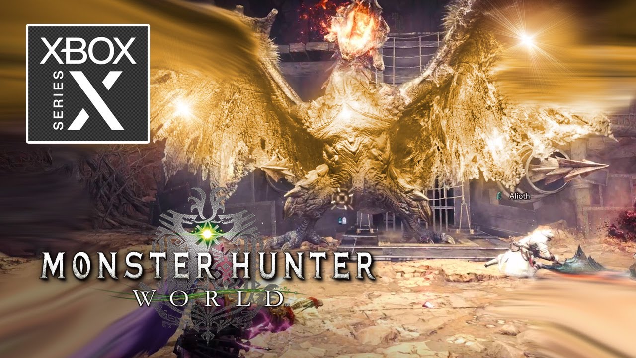 Monster Hunter World: Special Arena: MR Gold Rathian (1080 60fps / Xbox Series X)