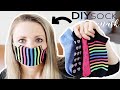 Easy DIY Sock Face Mask Video Tutorial (No Sew Method) | Crafty Caboodle