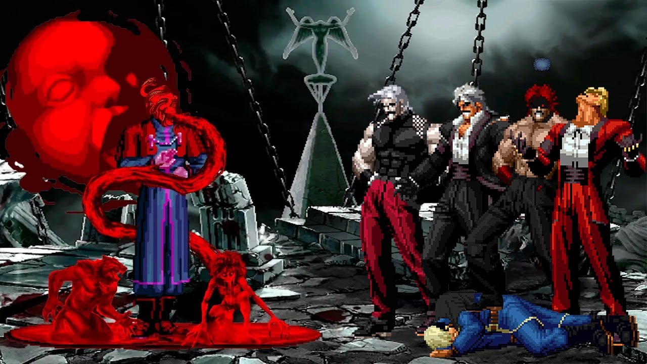 [KOF Mugen] Corpse Goenitz vs Rugal Bernstein Team - YouTube