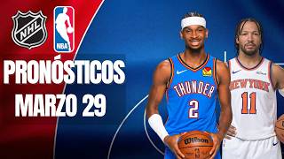 🔥🏀🏒 PRONÓSTICOS DE LA NBA Y NHL PARA EL 29 DE MARZO | PICKS GRATIS 🏀🏒🔥
