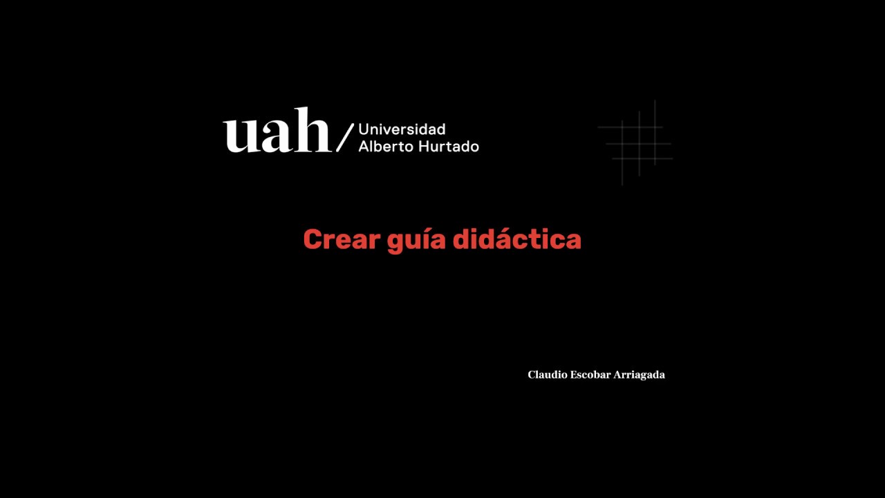 Crear guía didáctica