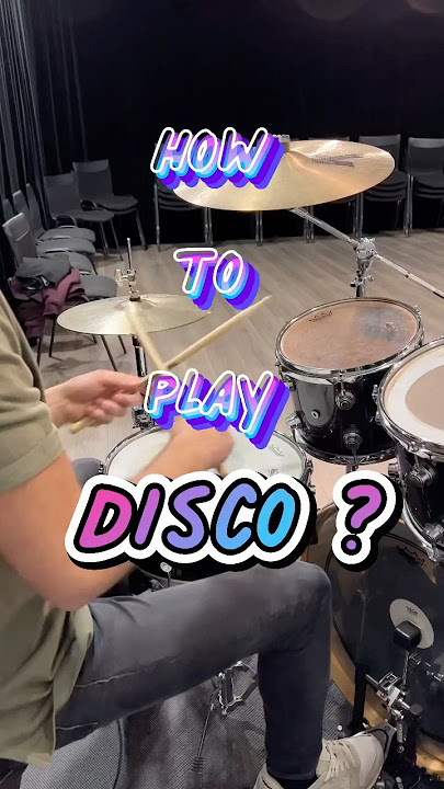 How to play Disco on drums? It's easy 🕺🥁 repeat after me