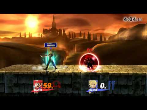 Mario Vs Cloud Mario Vs Cloud