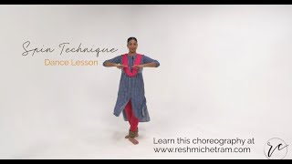 Online Dance Class || Spin Tips &amp; Technique || Reshmi Chetram