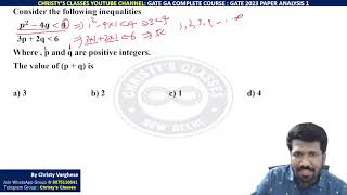 GATE 2023 | General Aptitude | Paper Analysis | Answer Key | Mechanical Engineering|Christy Varghese screenshot 2