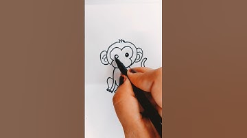 easy art monkey #shorts #creative #drawing