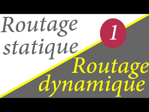 Vidéo: Différence Entre Le Routage Statique Et Dynamique