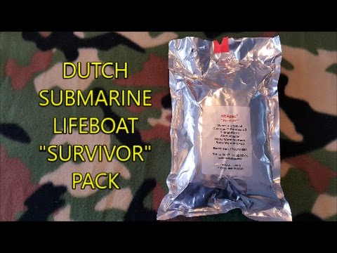 DUTCH SUBMARINE LIFEBOAT SURVIVOR PACK