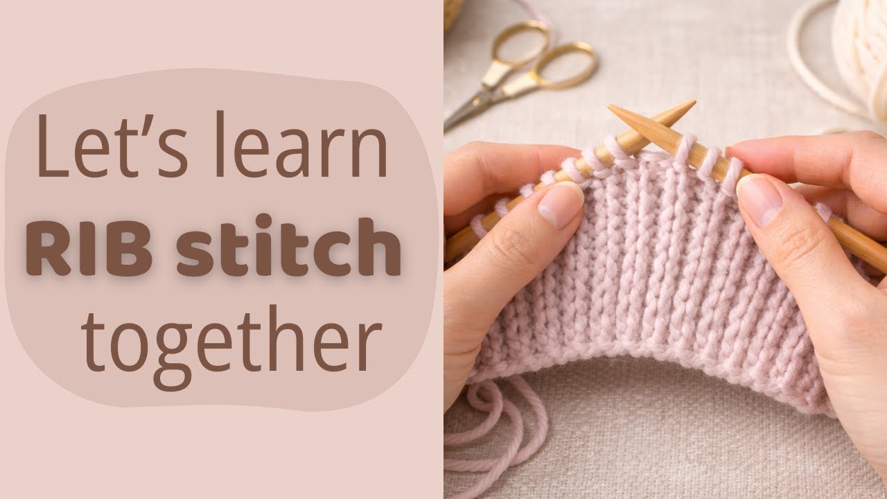 Rib Stitch Knitting Tutorial | One Knit One Purl - YouTube