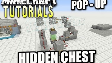 Minecraft PS4 - POP - UP HIDDEN CHEST - How To - Tutorial ( PS3 / XBOX ) WII