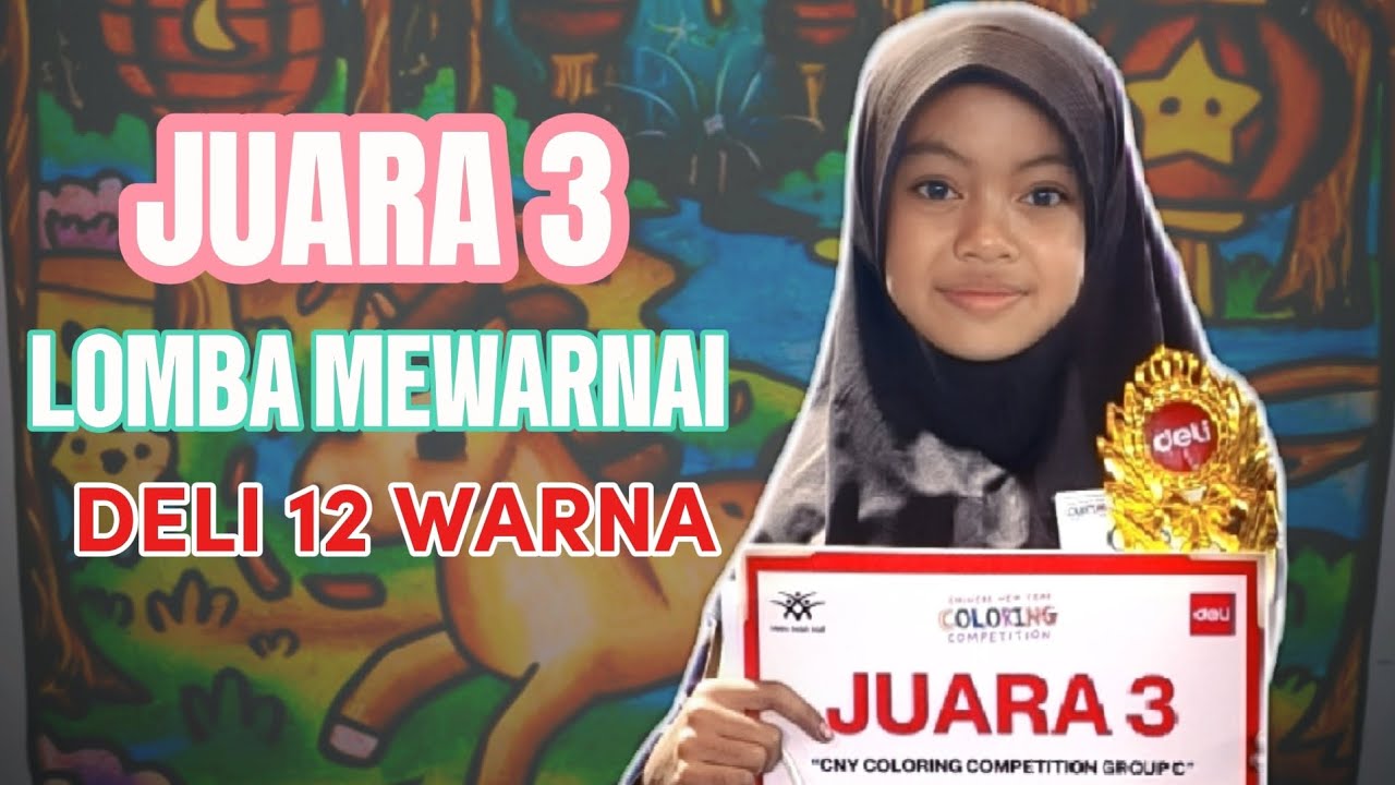 JUARA 3 LOMBA MEWARNAI DELI 12 WARNA DI METRO INDAH MALL