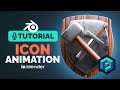 Blender game icon animation tutorial  polygon runway