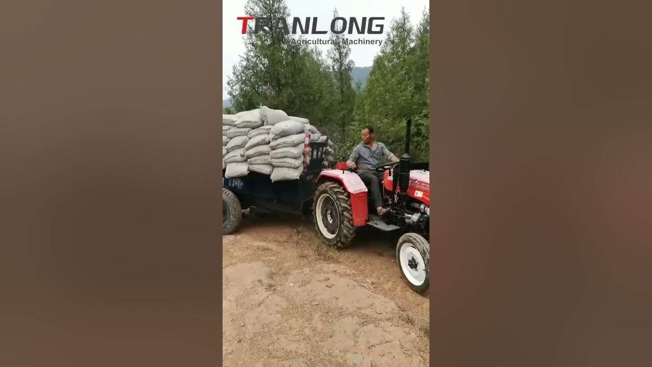 tractor driving uphill with 4 tons load YouTube