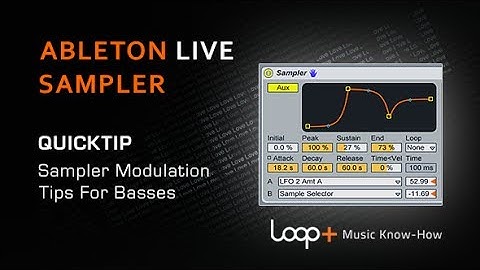Bass Modulation Tips For Ableton Sampler - Loop+ Quick Tip