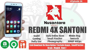REDMI 4X SANTONI CUSTOM ROM NUSANTARA LTS 1.1 ANDROID 10 | ROM GAMING DAILY USE OJEK ONLINE !!!