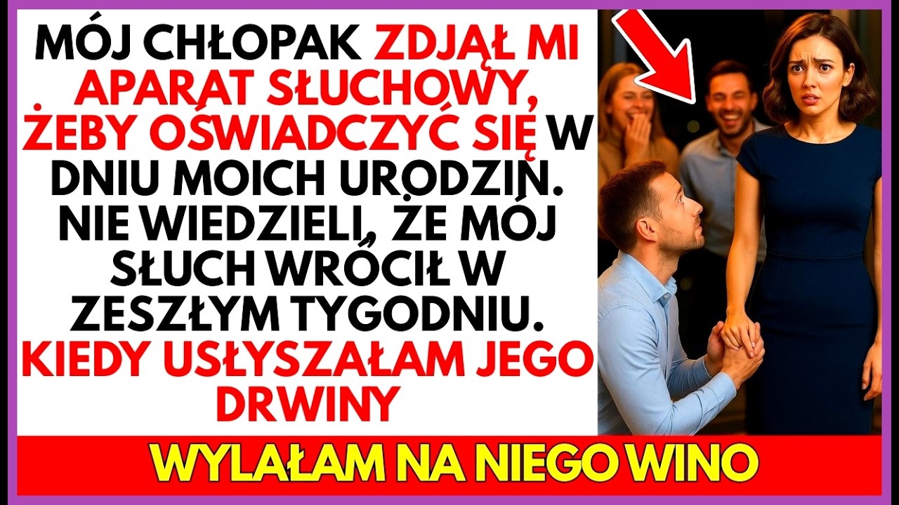 Mój chłopak ZDJĄŁ mi aparat słuchowy,żeby się oświadczyć.NIE WIEDZIELI,że mój słuch wrócił w zeszłym