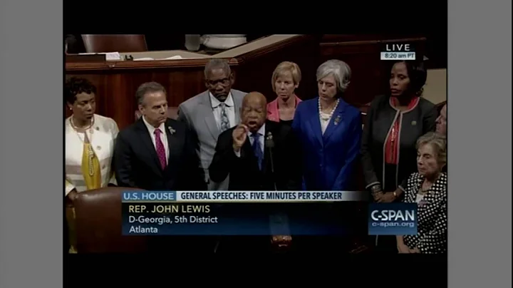 Rep. John Lewis leads sit-in by House Democrats