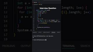 Java 2D Array Sum Program Explained | Nested Loop Example | Part-241 #java #coding #code