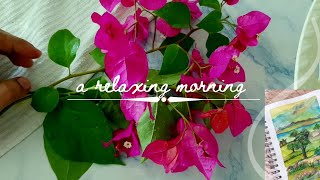 When the spring shed colors?/a relaxing morning vlog ?silent vlog/?വസന്തം  വിതറിയ ഛായങ്ങൾ?