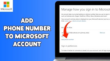 How To Add Phone Number To Microsoft Account 2024 | Secure Your Microsoft Account With Phone Number