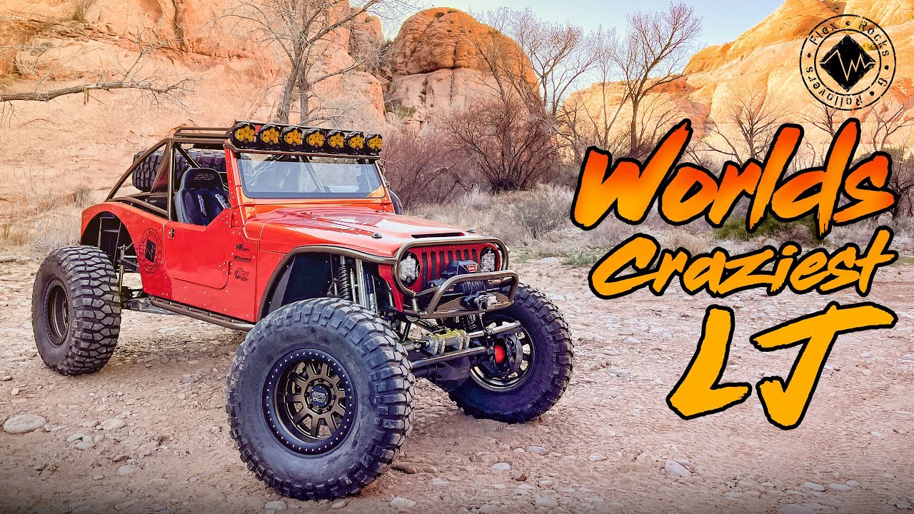 Worlds craziest Jeep LJ! Pre Runner, Rock Bouncer & Wrangler | Big Block  V8, 14 Bolts and 42's - YouTube