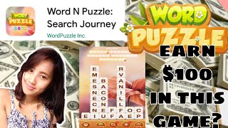 Just swipe and earn PayPal money - WORD N PUZZLE : SEARCH JOURNEY (Paano magkalaman ang Gcash) screenshot 2