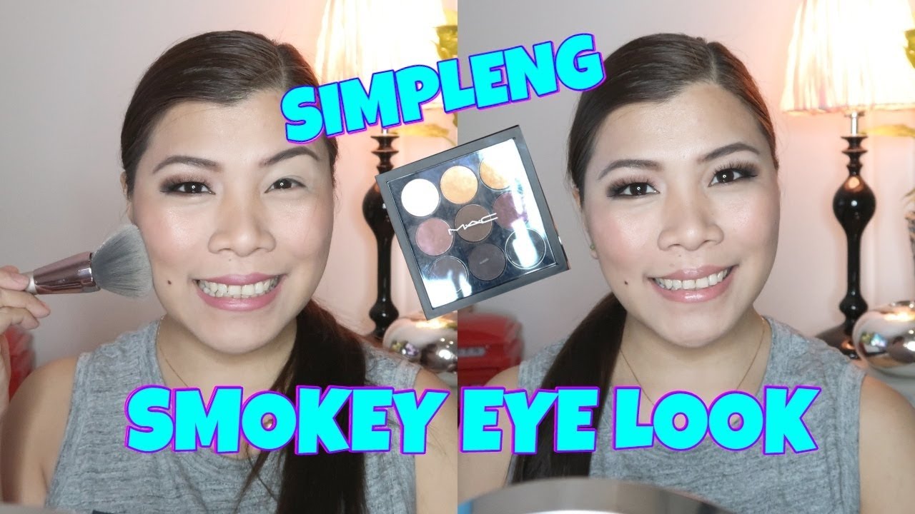 SIMPLENG SMOKEY EYE LOOK TUTORIAL FOR PINAY BEGINNER | MAC Semi-Sweet PALETTE |TAGALOG| PHILIPPINES