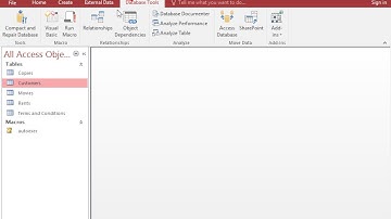 Create a one-to-many relationship between the CustomersCode fields of the Customers and Rents...