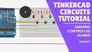 Tinkercad Circuits Tutorial - Arduino Games - Memory screenshot 3
