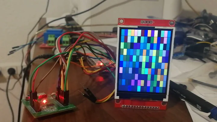 CH32V003 controlling ILI9341 over SPI with DMA at 24 MHz