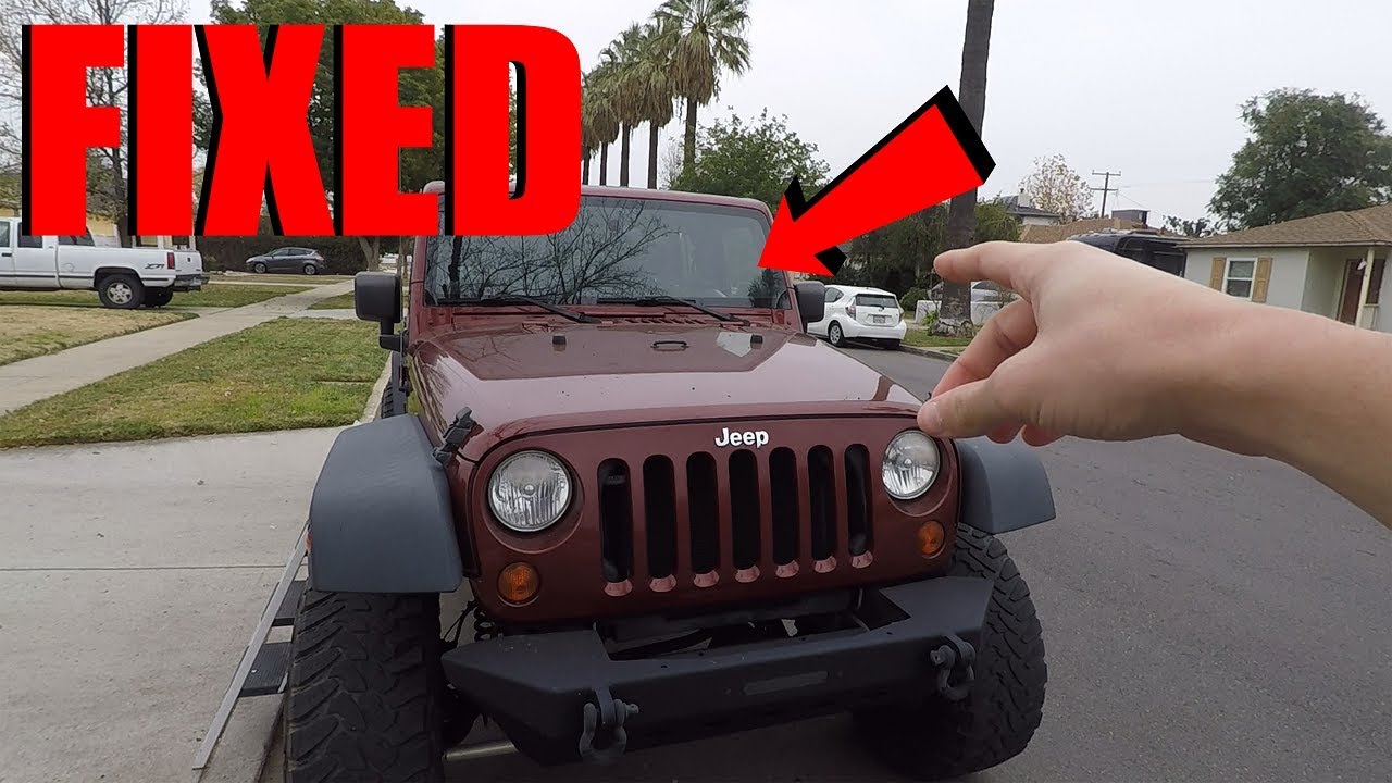Jeep Wrangler Windshield Wiper Fix - YouTube