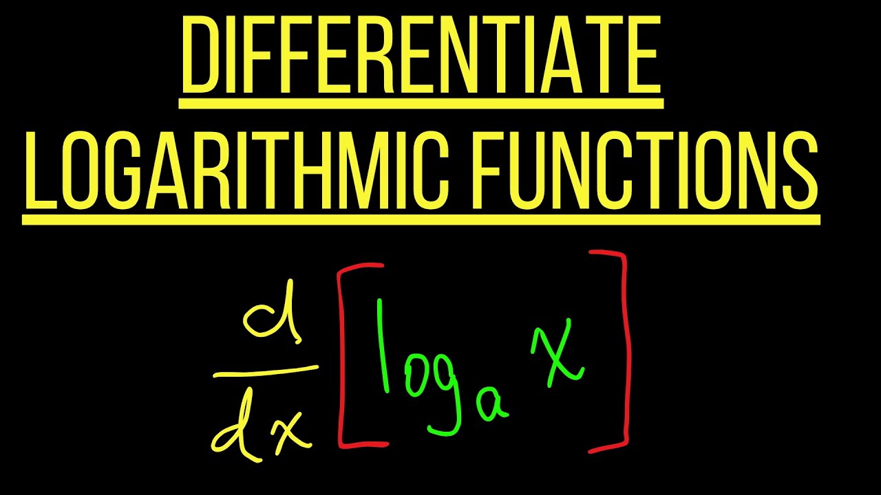 Differentiating Logarithmic Functions - YouTube