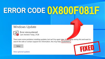 Repair Error 0x800f081f – Windows Update Stuck?