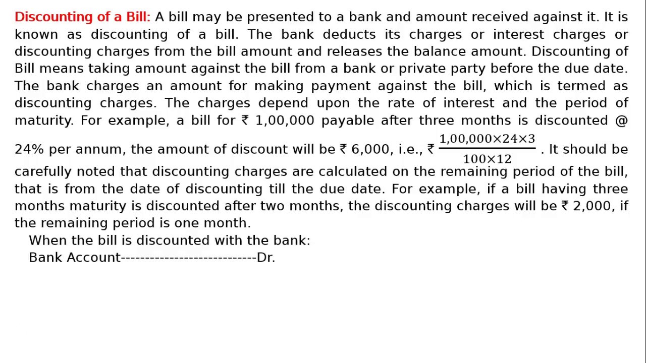 Discounting Of A Bill YouTube discounting-of-a-bill-youtube