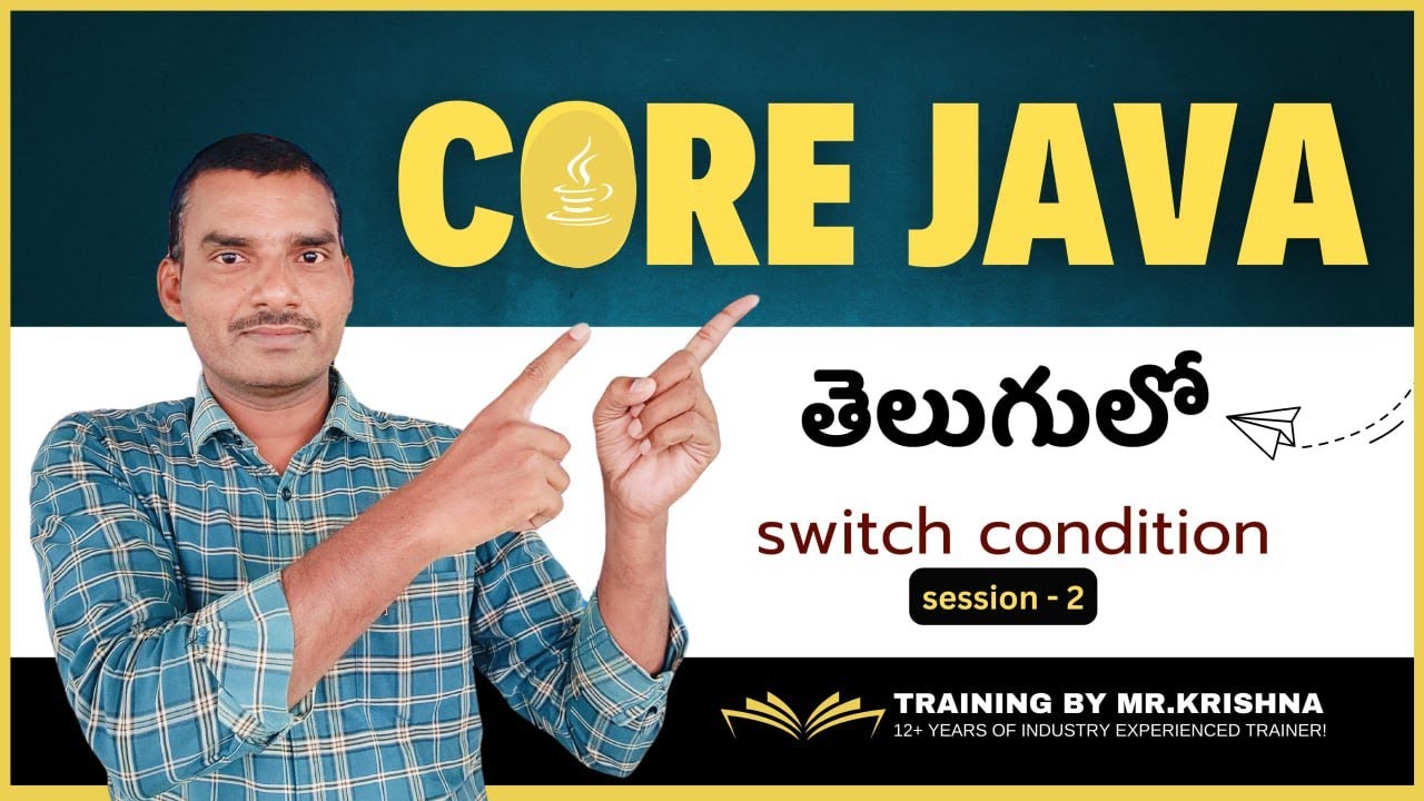 Switch Condition Session 2 || Java Telugu For Beginners || Java in ...