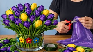 Turn Plastic Bags into Gorgeous FlowersSimple🌷DIY Craft