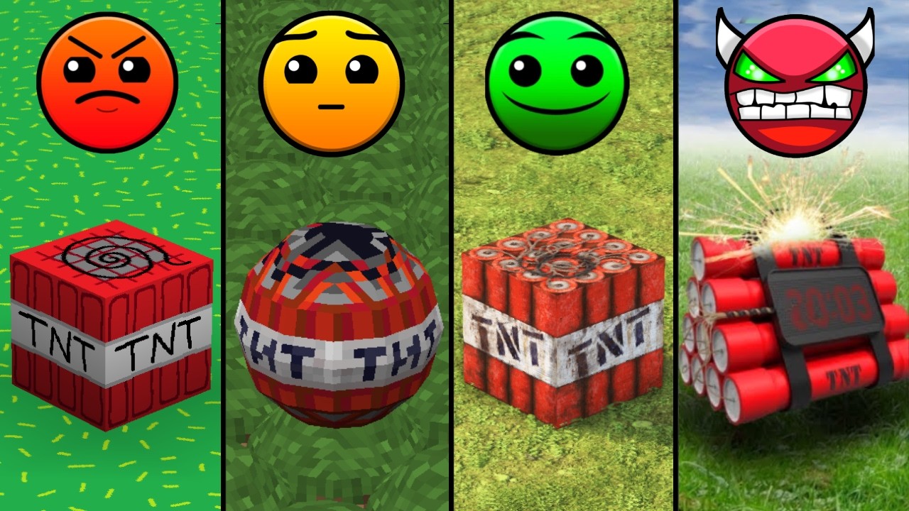 TNT with Random Emoji in Minecraft – Experiment