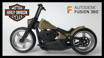 Harley Davidsson - From CAD to 3D printed model - Fusion 360